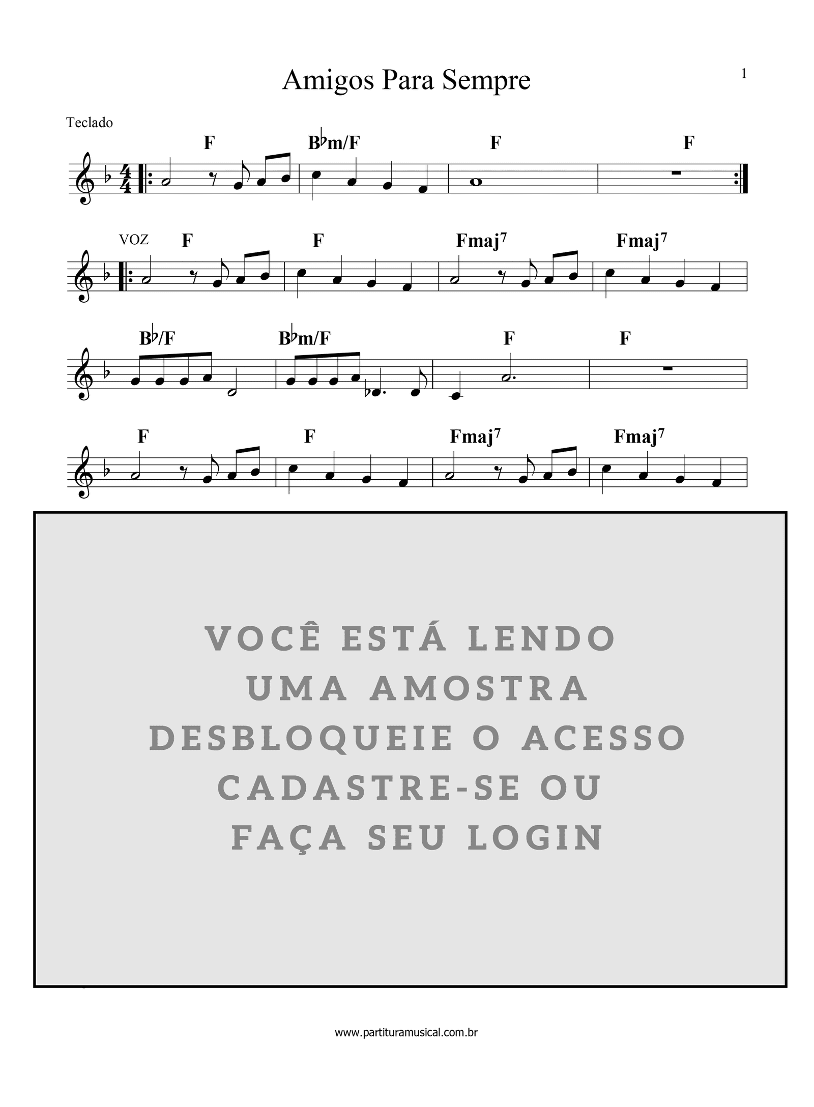 Andrew Lloyd Webber Amigos Para Siempre (Friends for Life) Sheet