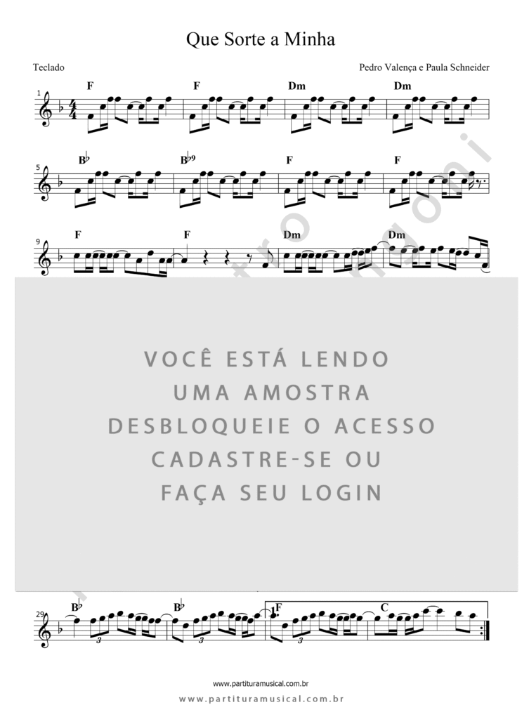 Que Sorte a Minha - Pedro Valença e Paula Schneider (Teclado ...